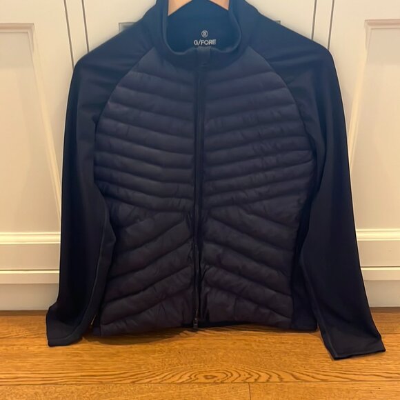 G/FORE Quilted Stretch Tech Interlock Jacket Navy Blue Size Large - Picture 3 of 5